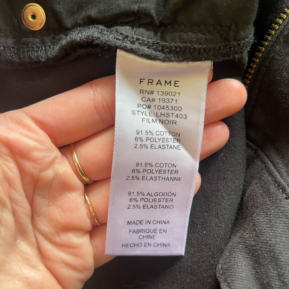 Le High Straight in Film Noir FRAME DENIM - Picture 4 of 4